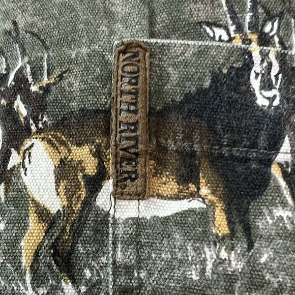 North River Button Down Shirt Mens‎ LT Long Sleeve Hunting Outdoor Deer Camo - Picture 5 of 13
